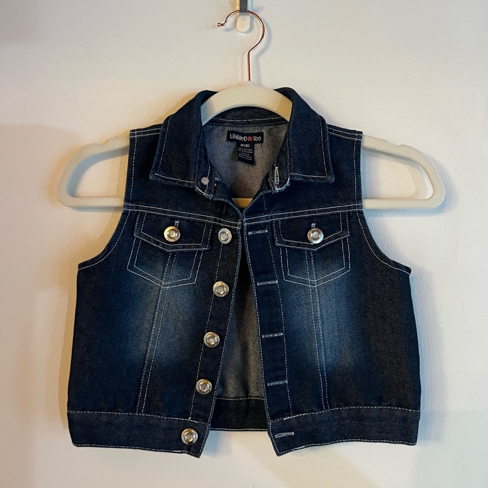 Kids Denim Vest - Blue